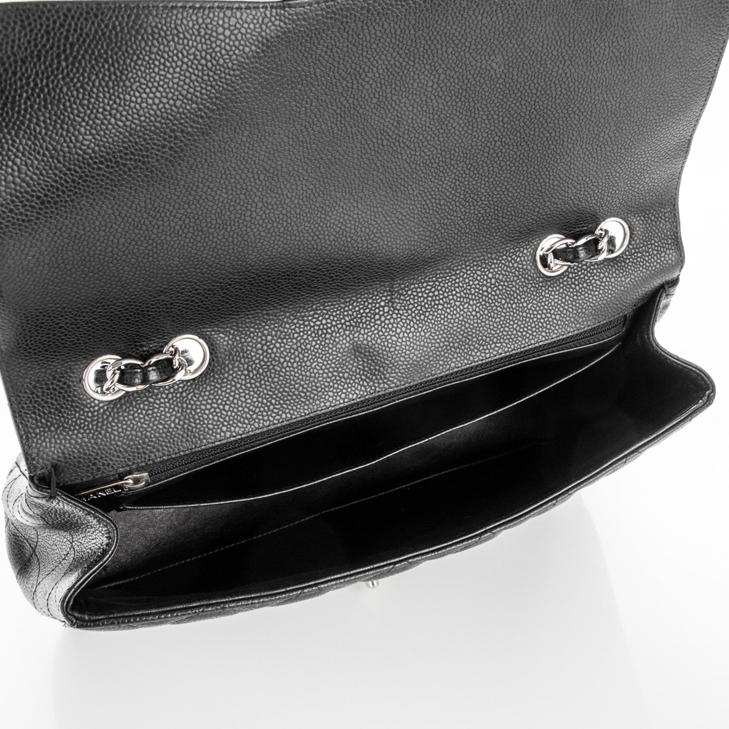 Chanel Caviar Quilted Jumbo Single Flap Black 5 of 7