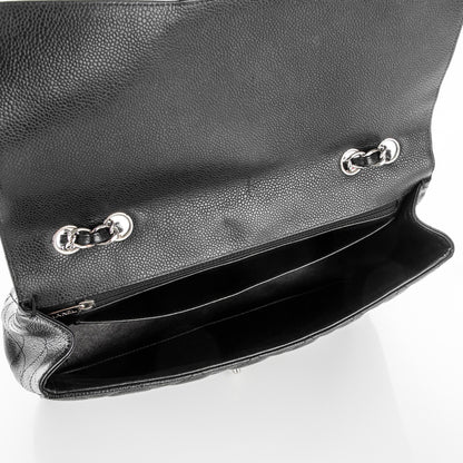 Chanel Caviar Quilted Jumbo Single Flap Black 5 of 7