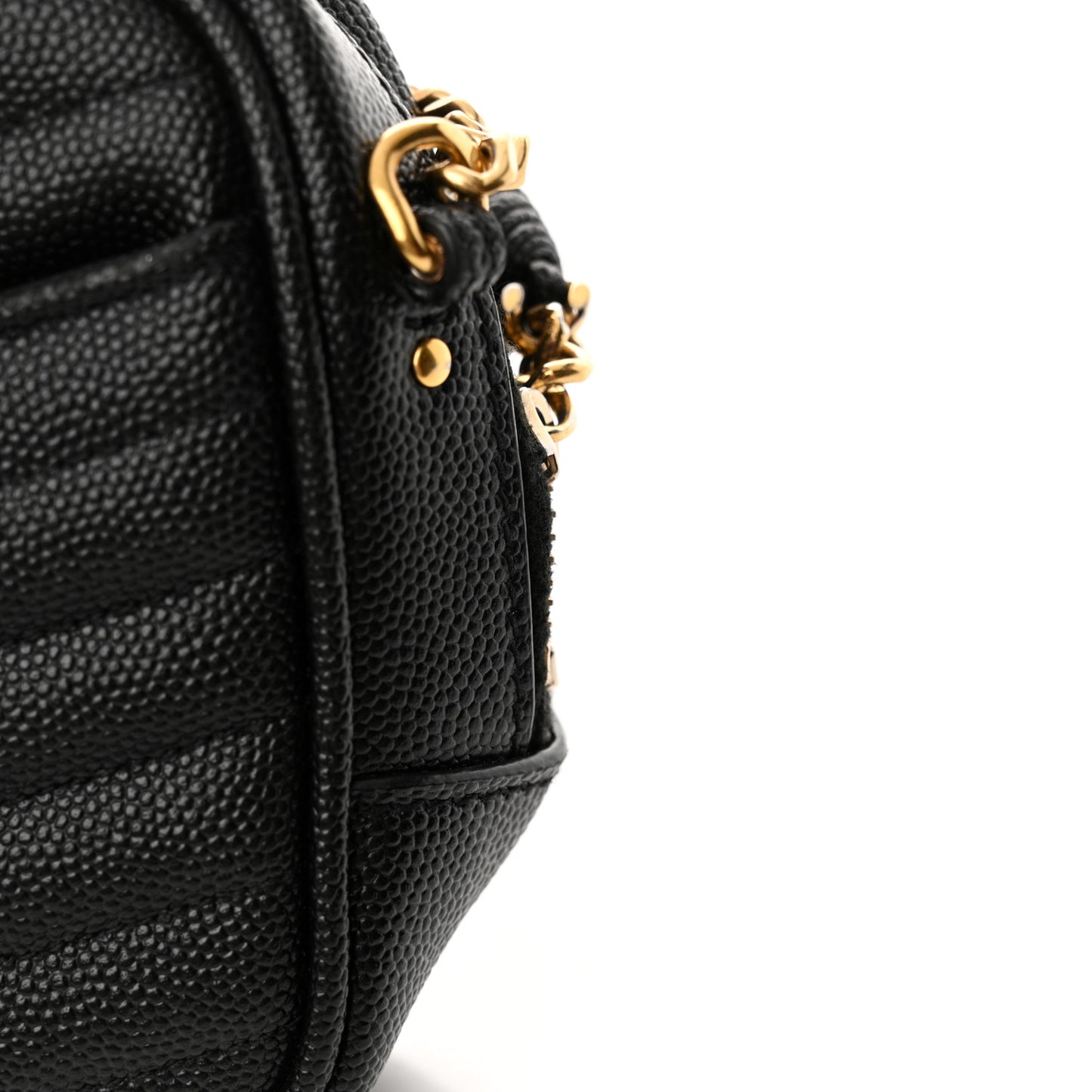 Grain De Poudre Matelasse Monogram Mini Lou Camera Bag Black