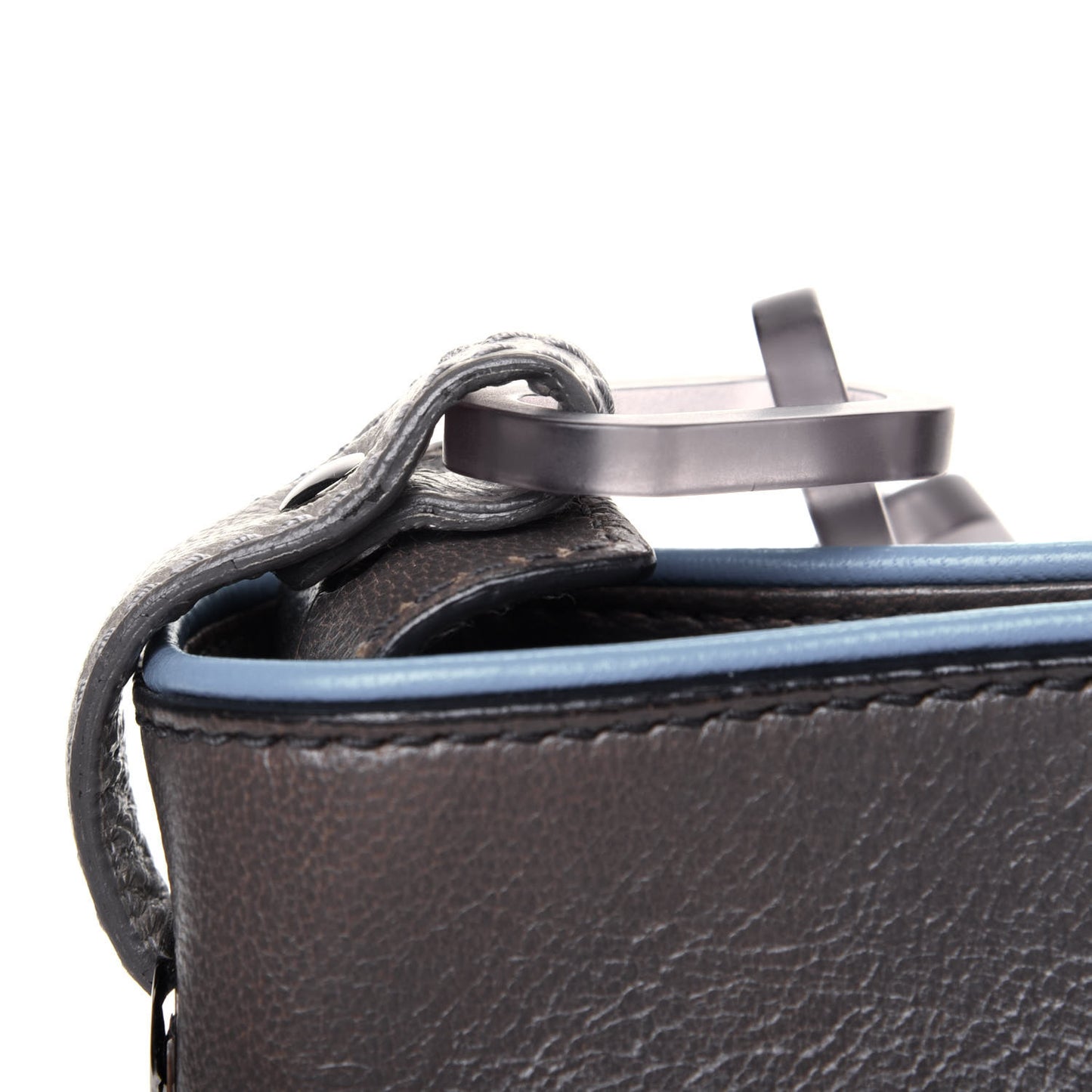 Chevre Silver Hardware Shoulder Bag