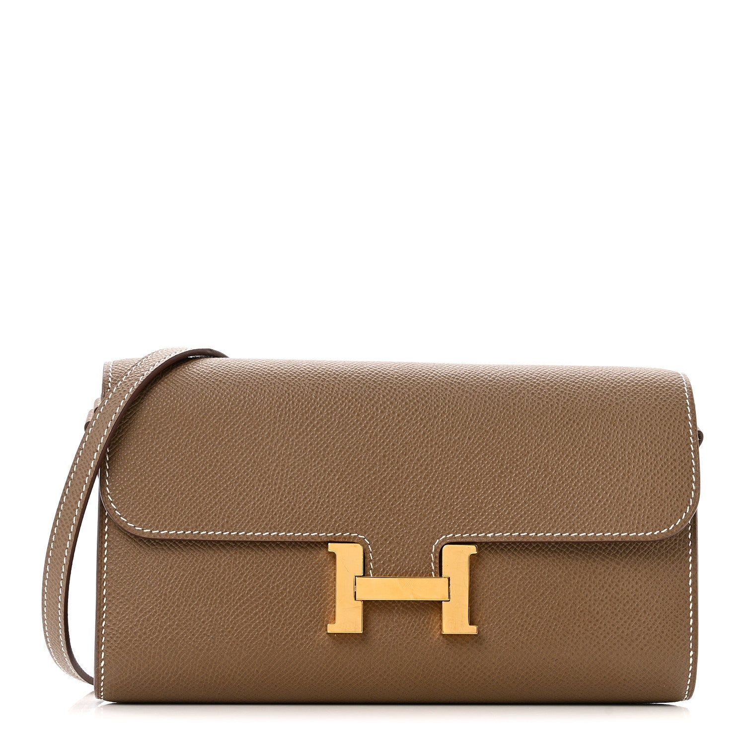 Hermès Constance Long To Go in Etoupe