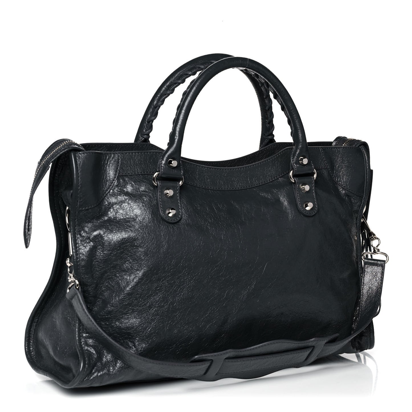 Agneau Classic Silver Hardware City Gris Fossile Anthracite
