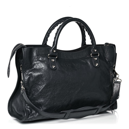 Balenciaga Agneau Classic Silver Hardware City Gris Fossile Anthracite 3 of 15