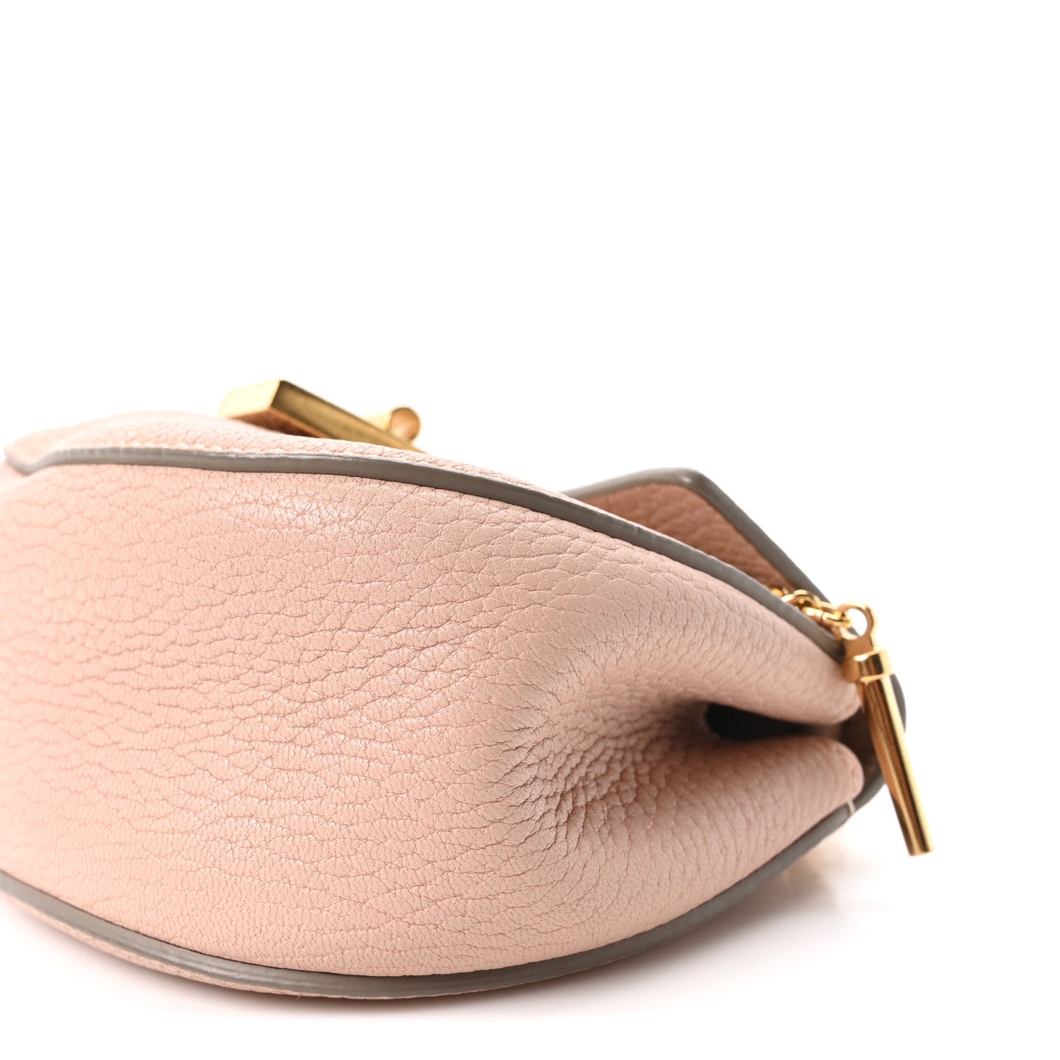 Chloe Grained Lambskin Mini Drew Shoulder Bag Cement Pink 1941433 – FASHIONPHILE