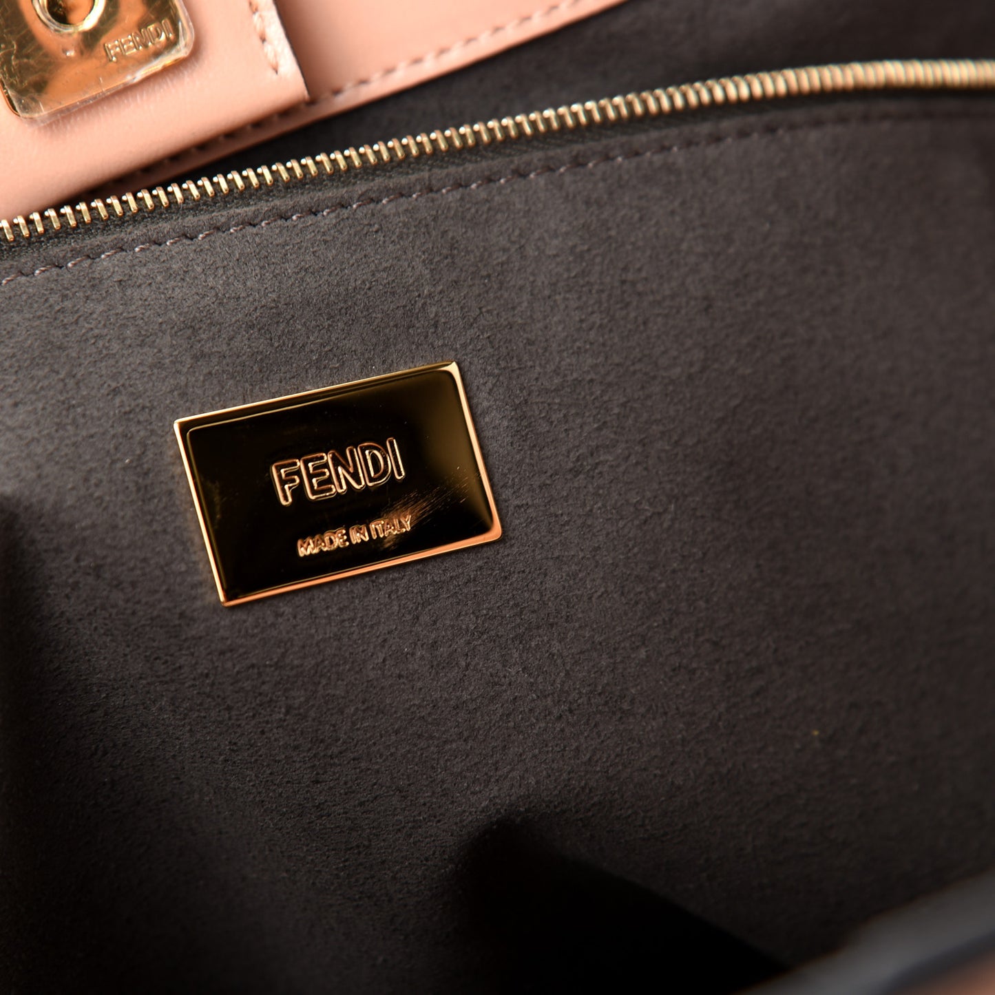 Vitello Glacier Medium FF Tote Rosa Bourbon