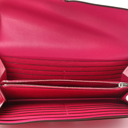Hermes Ostrich Constance Long Wallet Rose Tyrien 5 of 7
