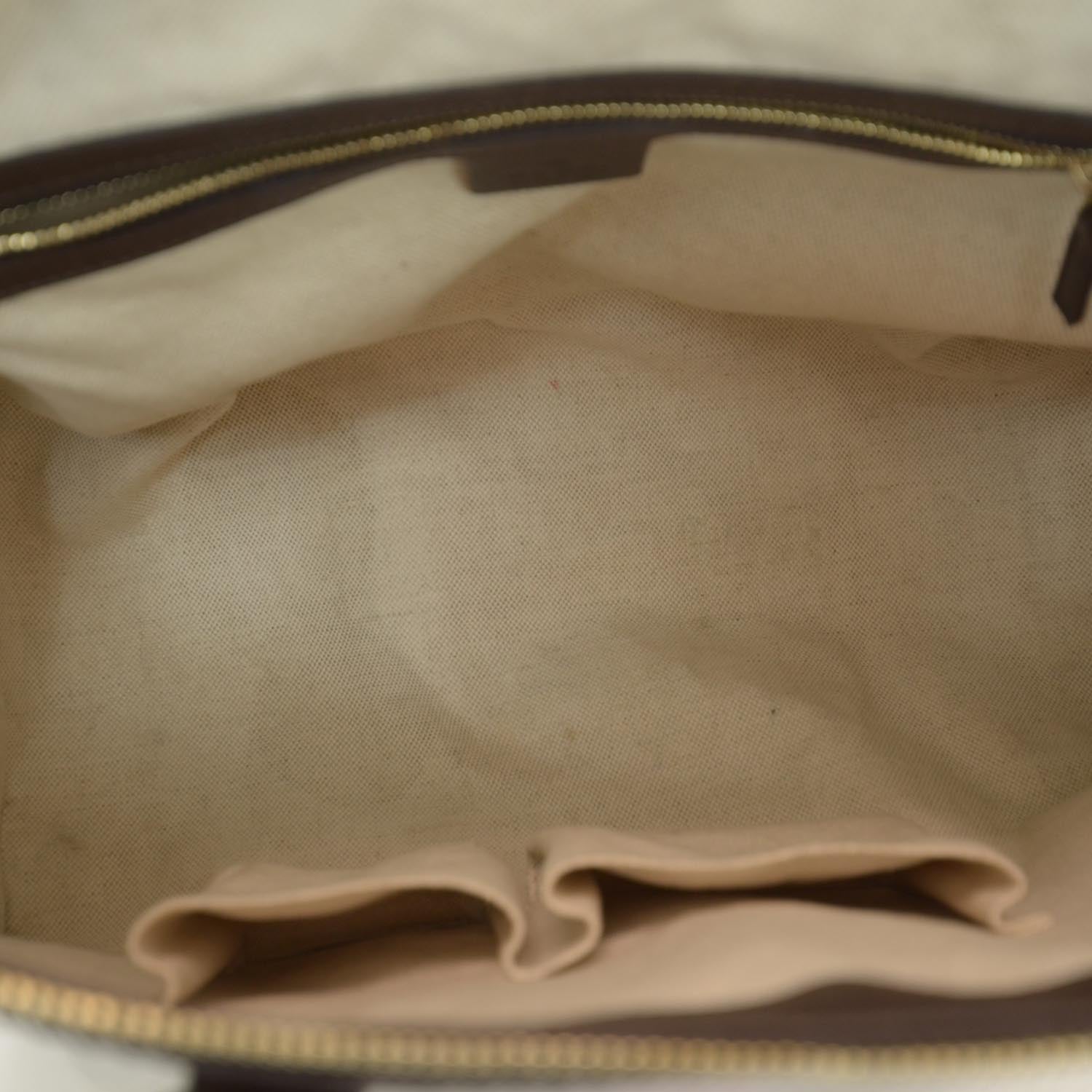 Gucci Monogram Vintage Web Medium Top Handle Bag 7 of 8