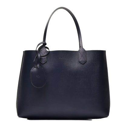 Gucci GG Supreme Monogram Blooms Medium Reversible Tote Beige Blue Navy 3 of 17