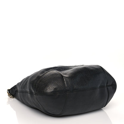 Gucci Pebbled Calfskin Medium Soho Chain Hobo Black 3 of 13