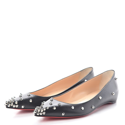 Christian Louboutin Nappa Degraspike Flats 39 Black 3 of 8