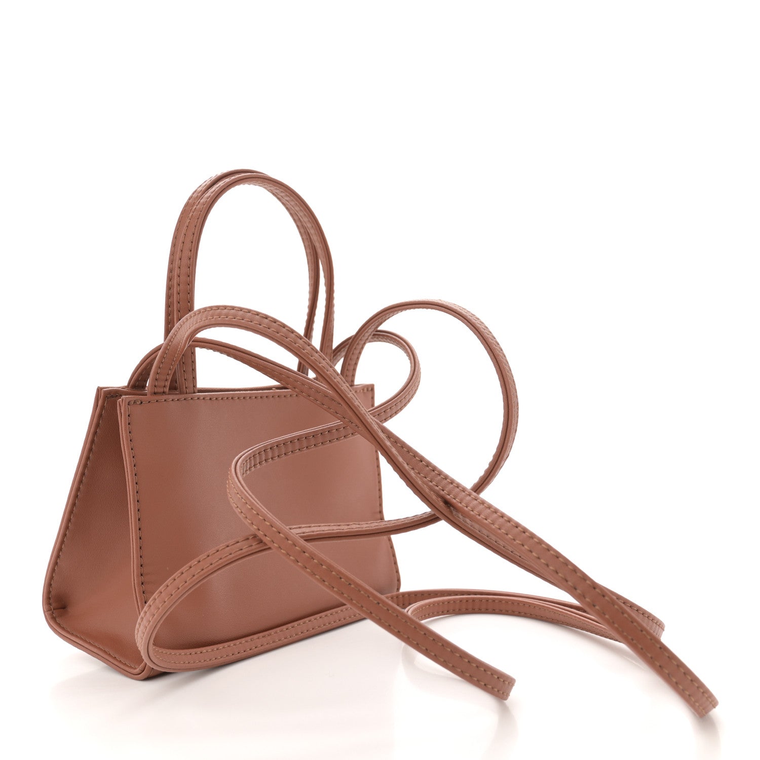 Telfar Vegan Leather Small Shopping Bag Tan 3 of 9