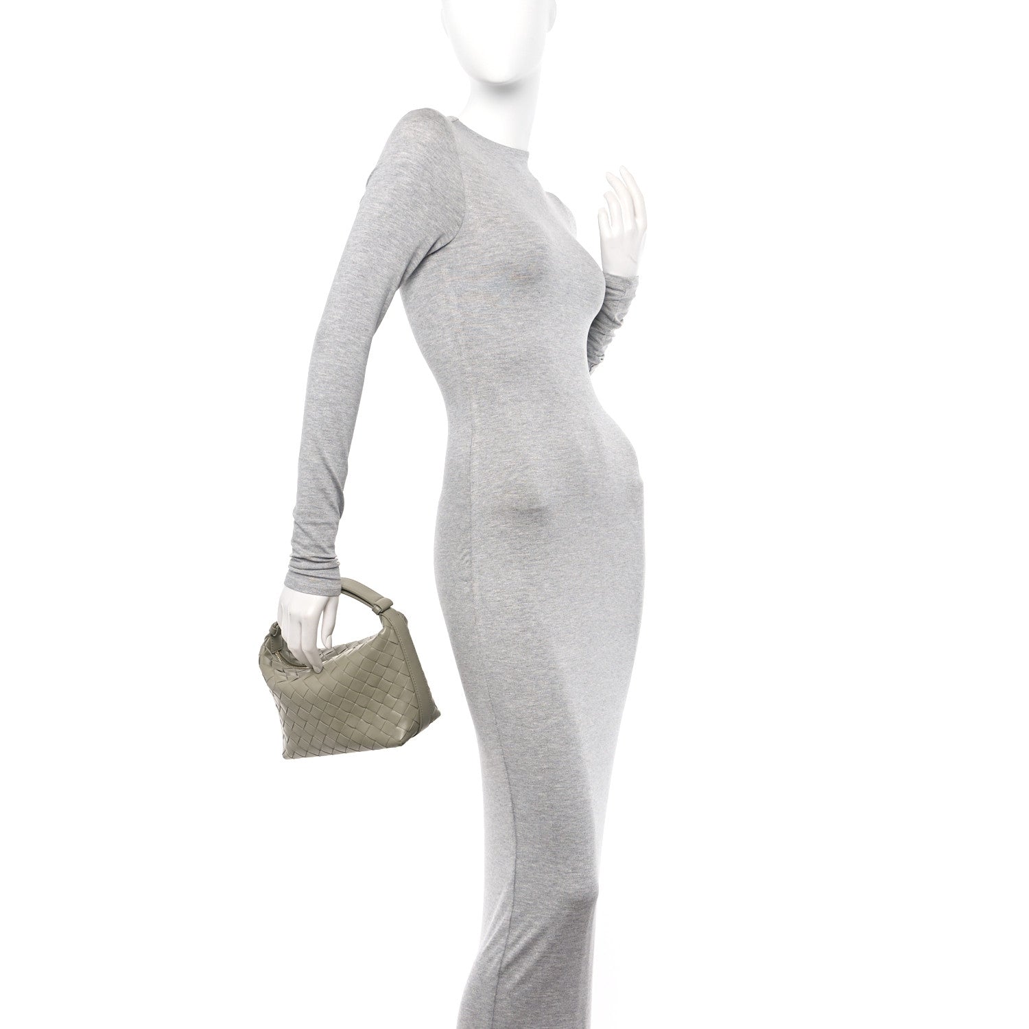 Bottega Veneta Calfskin Nappa Intrecciato Mini Wallace Travertine 2 of 10