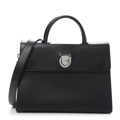 Christian Dior Grained Calfskin Medium Diorever Flap Black 1 of 10