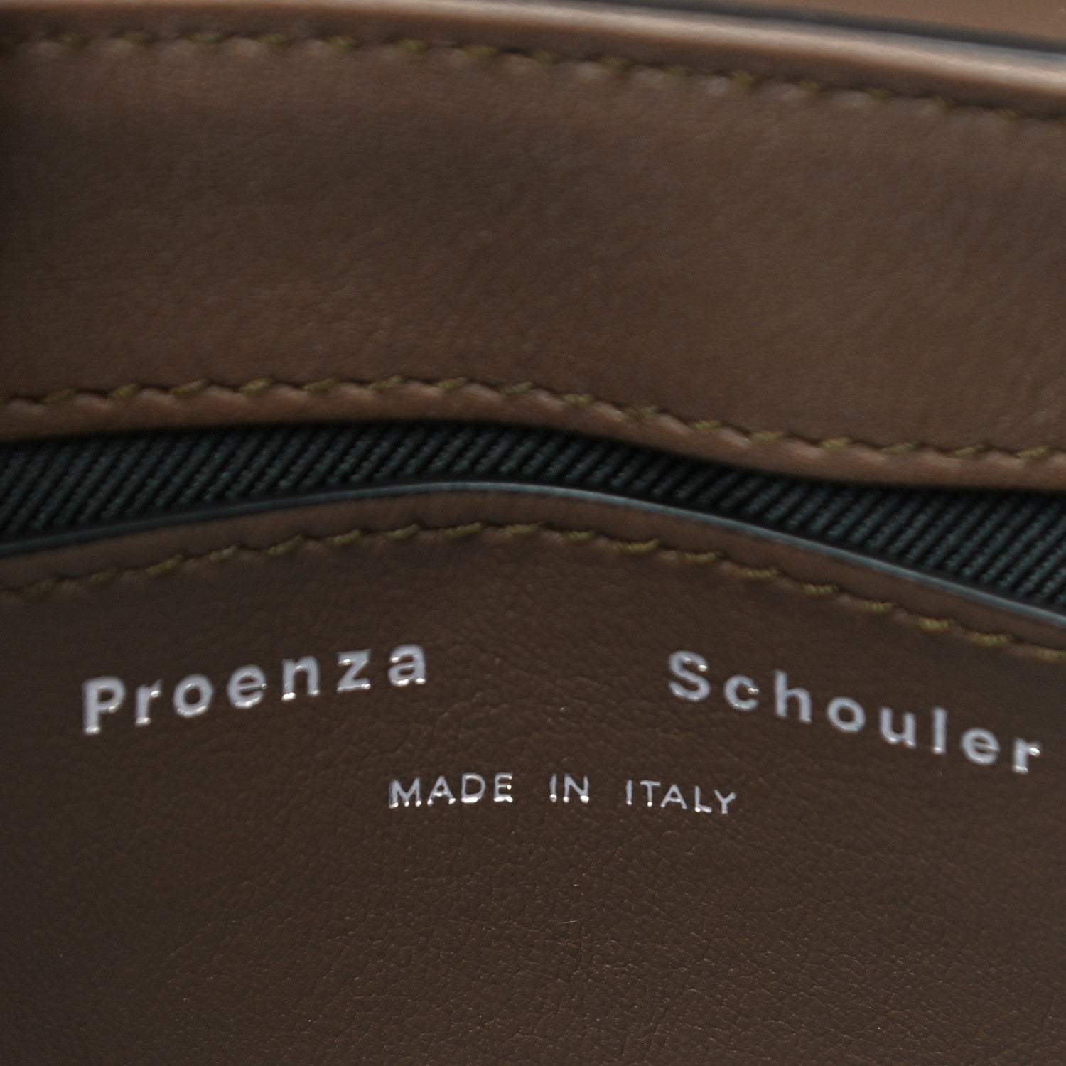 Proenza Schouler Woven Calfskin PS1 Medium Satchel Optical White Black Dark Bay Leaf 5 of 8