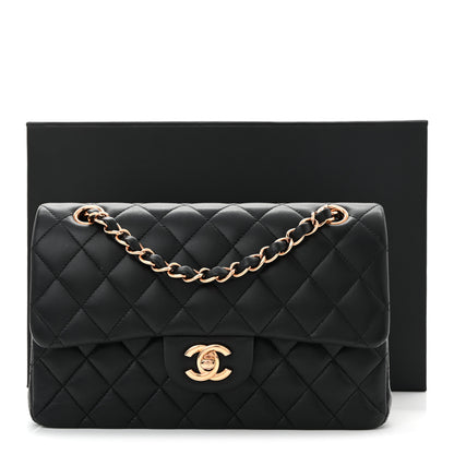 Chanel Lambskin Quilted Small Double Flap Black 11 of 11
