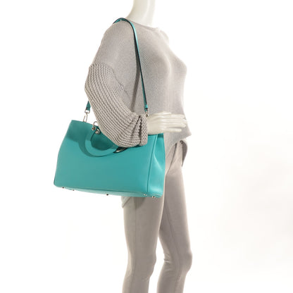 Christian Dior Bullcalf Large Diorissimo Tote Turquoise 2 of 12