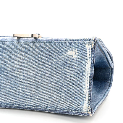 Balenciaga Nappa Denim Printed Small Hourglass Top Handle Bag Denim Blue 10 of 10