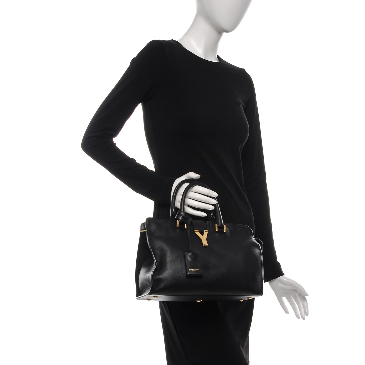 Calfskin Small Classic Y Cabas Black