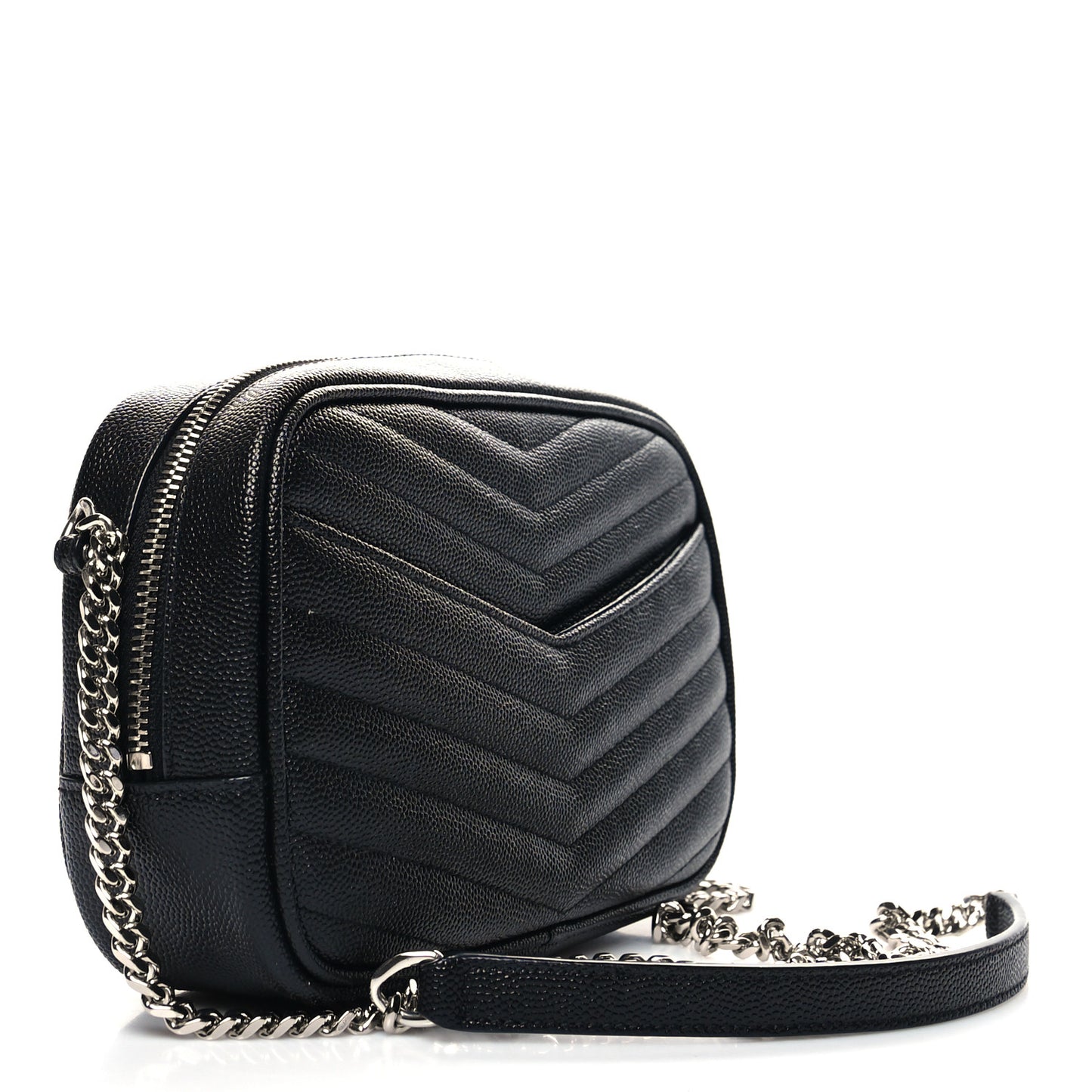 Grain De Poudre Matelasse Monogram Mini Lou Camera Bag Black