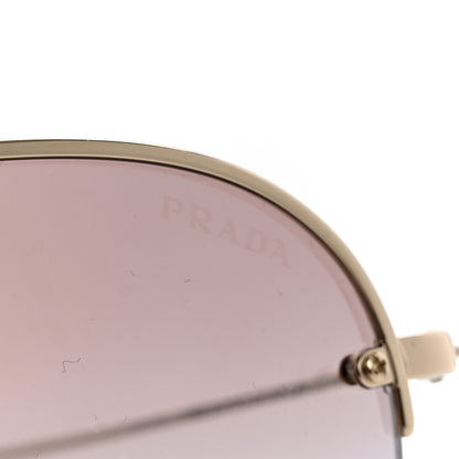 Prada Metal Round Sunglasses SPR 58O Black 7 of 8