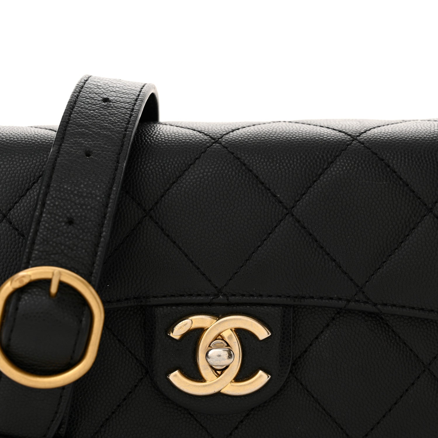 Chanel Caviar Quilted Moon Messenger Black 8 of 13