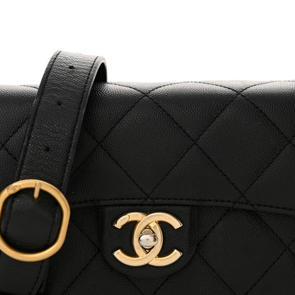 Chanel Caviar Quilted Moon Messenger Black 8 of 13