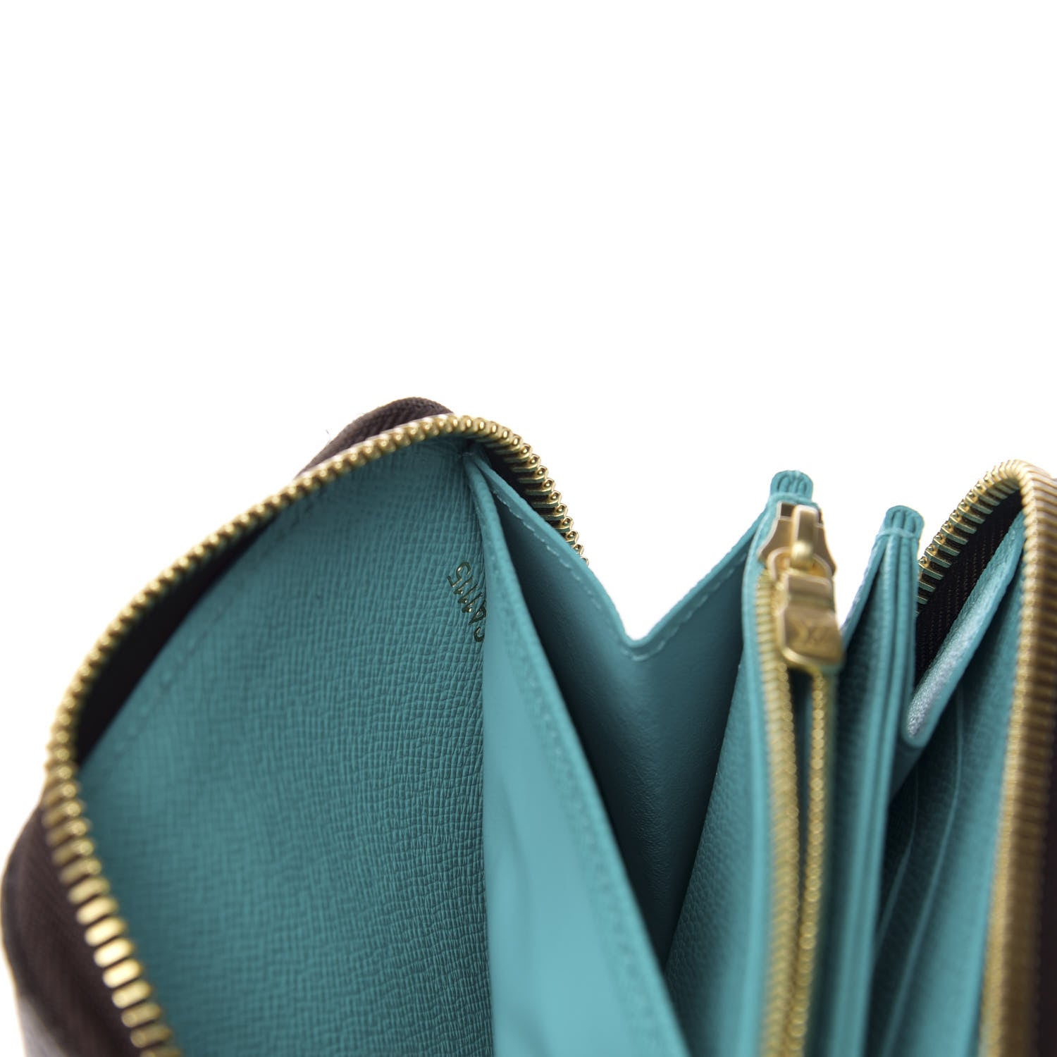 Louis Vuitton Monogram V Zippy Wallet Turquoise 7 of 8