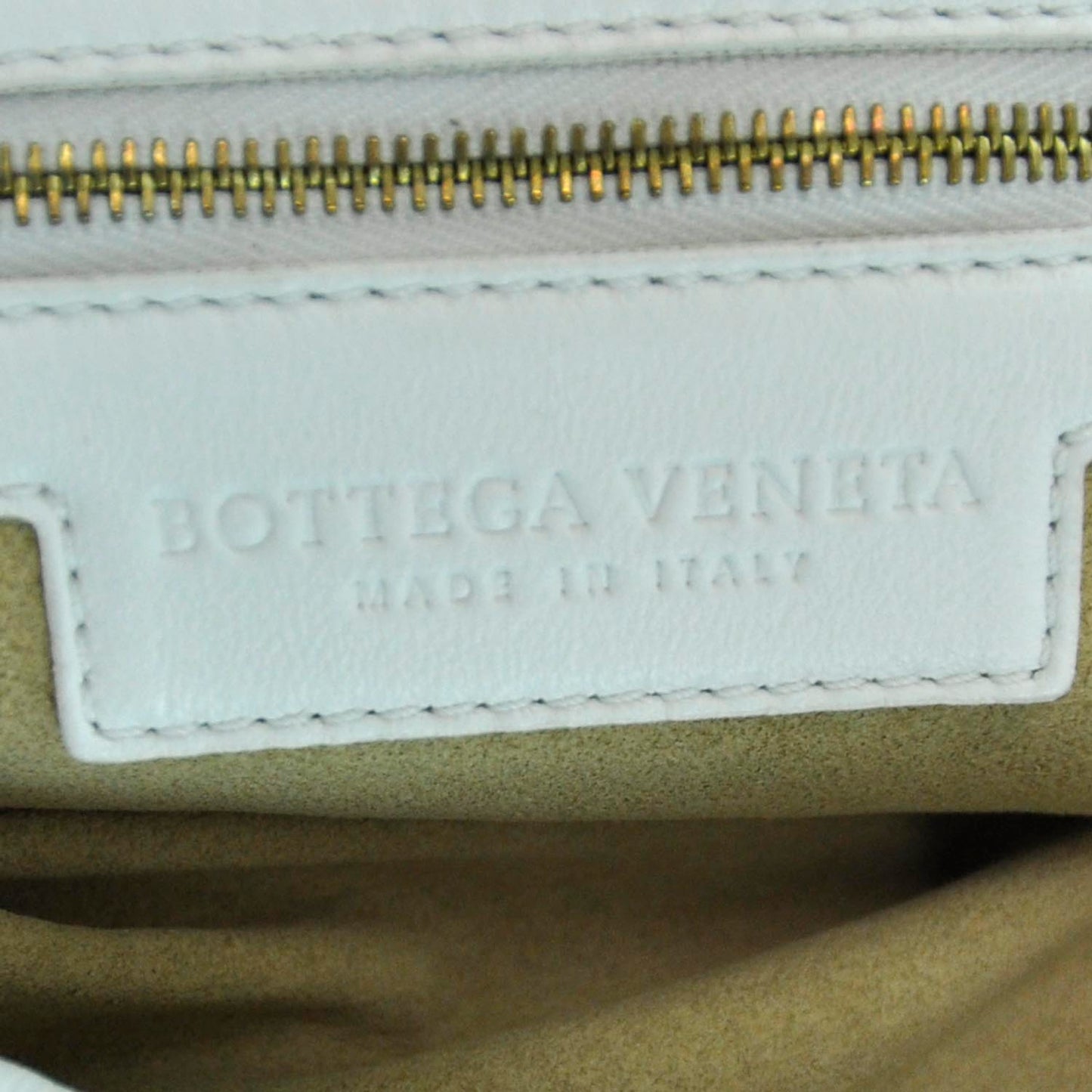 Nappa Intrecciato Flower Medium Veneta Hobo White