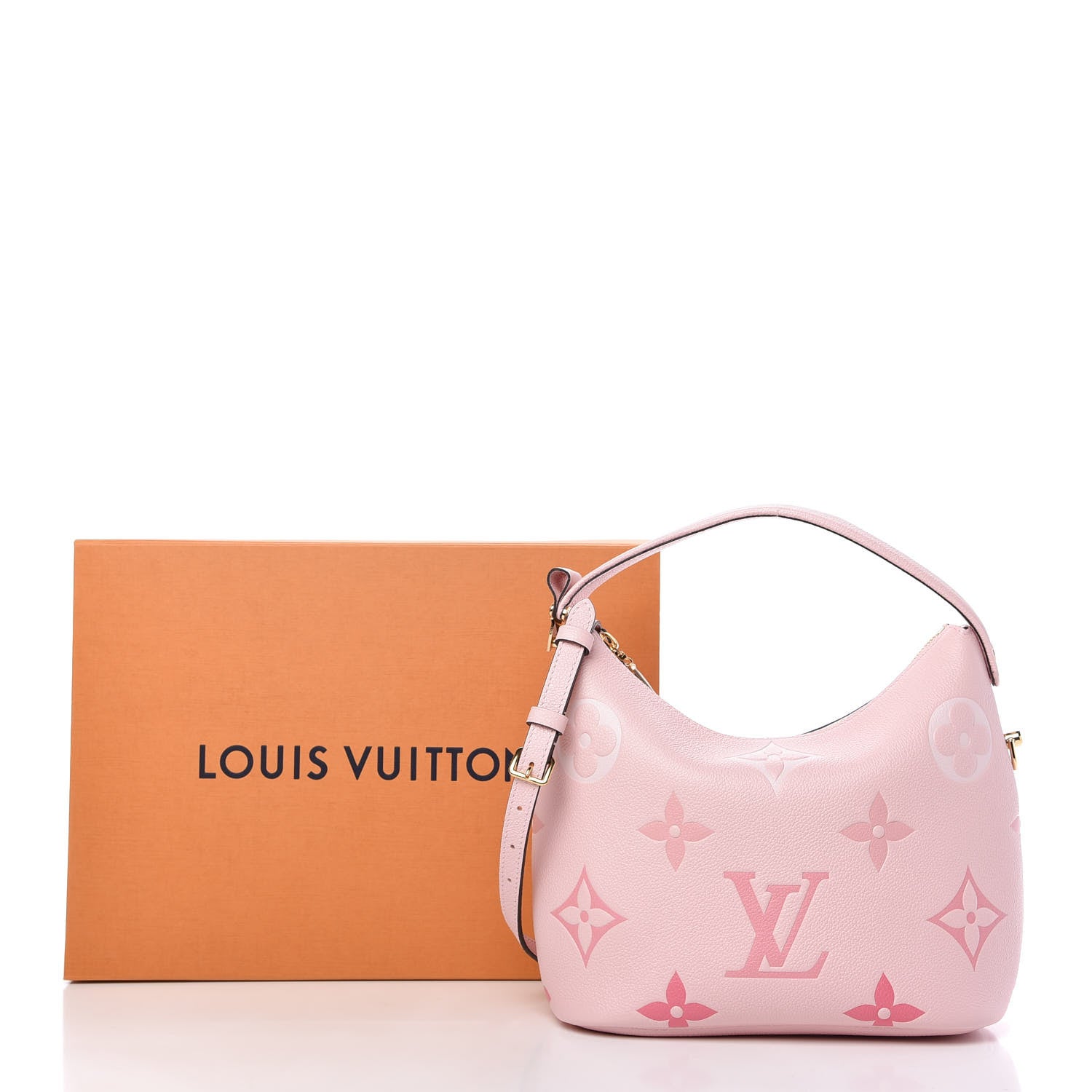 Louis Vuitton Empreinte Monogram Giant By The Pool Marshmallow Hobo PM Bouton De Rose 10 of 10