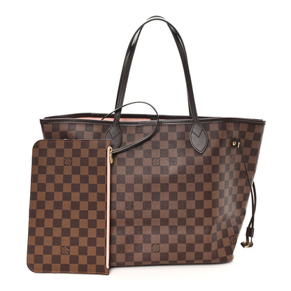 Louis Vuitton Damier Ebene Neo Neverfull MM Rose Ballerine 2 of 9