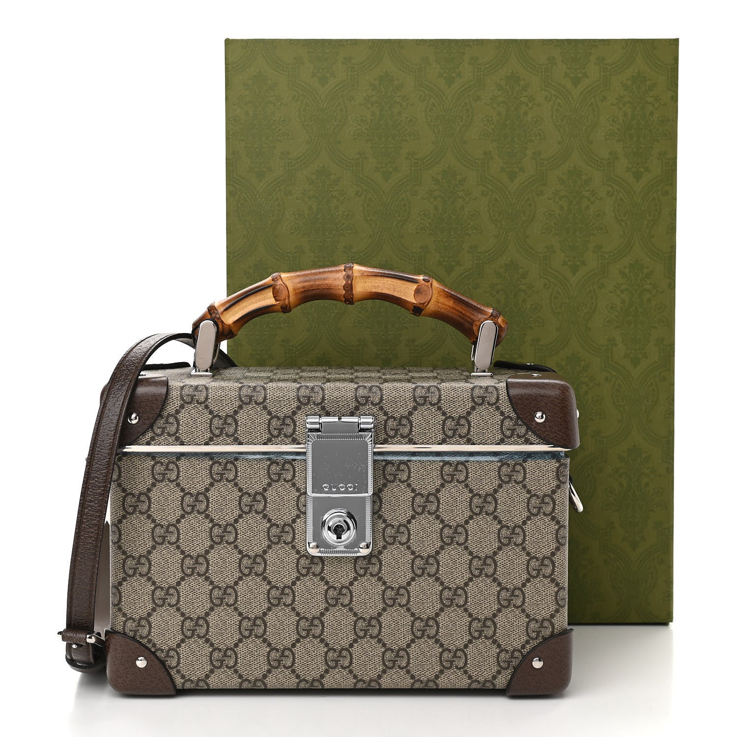 Gucci GG Supreme Monogram Globe-Trotter Beauty Case Brown 11 of 11