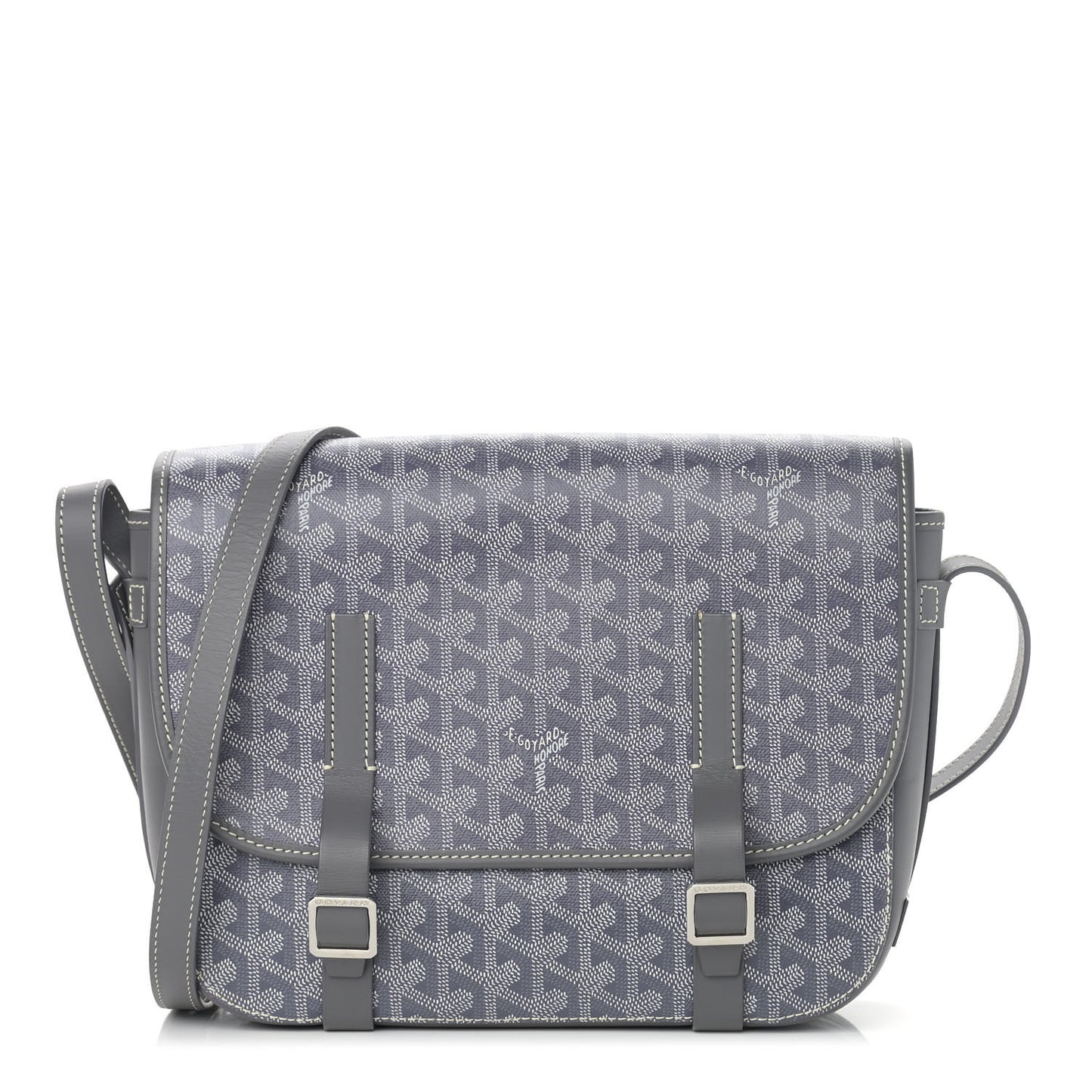 Goyardine Belvedere MM Messenger Bag Grey