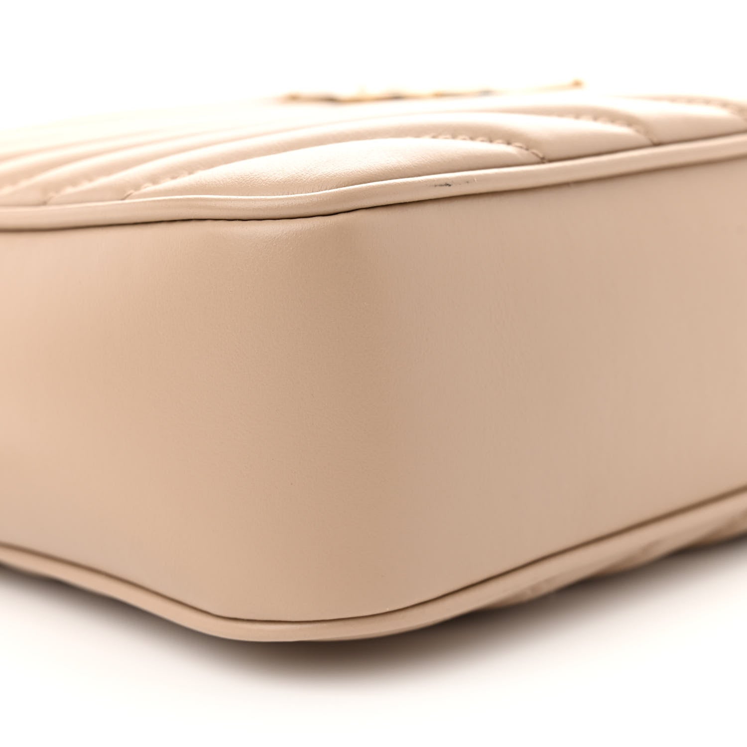 Saint Laurent Calfskin Matelasse Monogram Lou Camera Bag Dark Beige 9 of 10