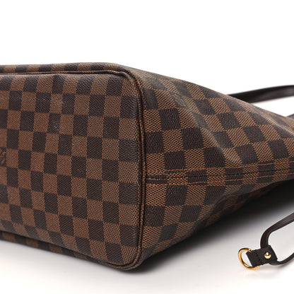 Louis Vuitton Damier Ebene Neo Neverfull MM Rose Ballerine 10 of 11