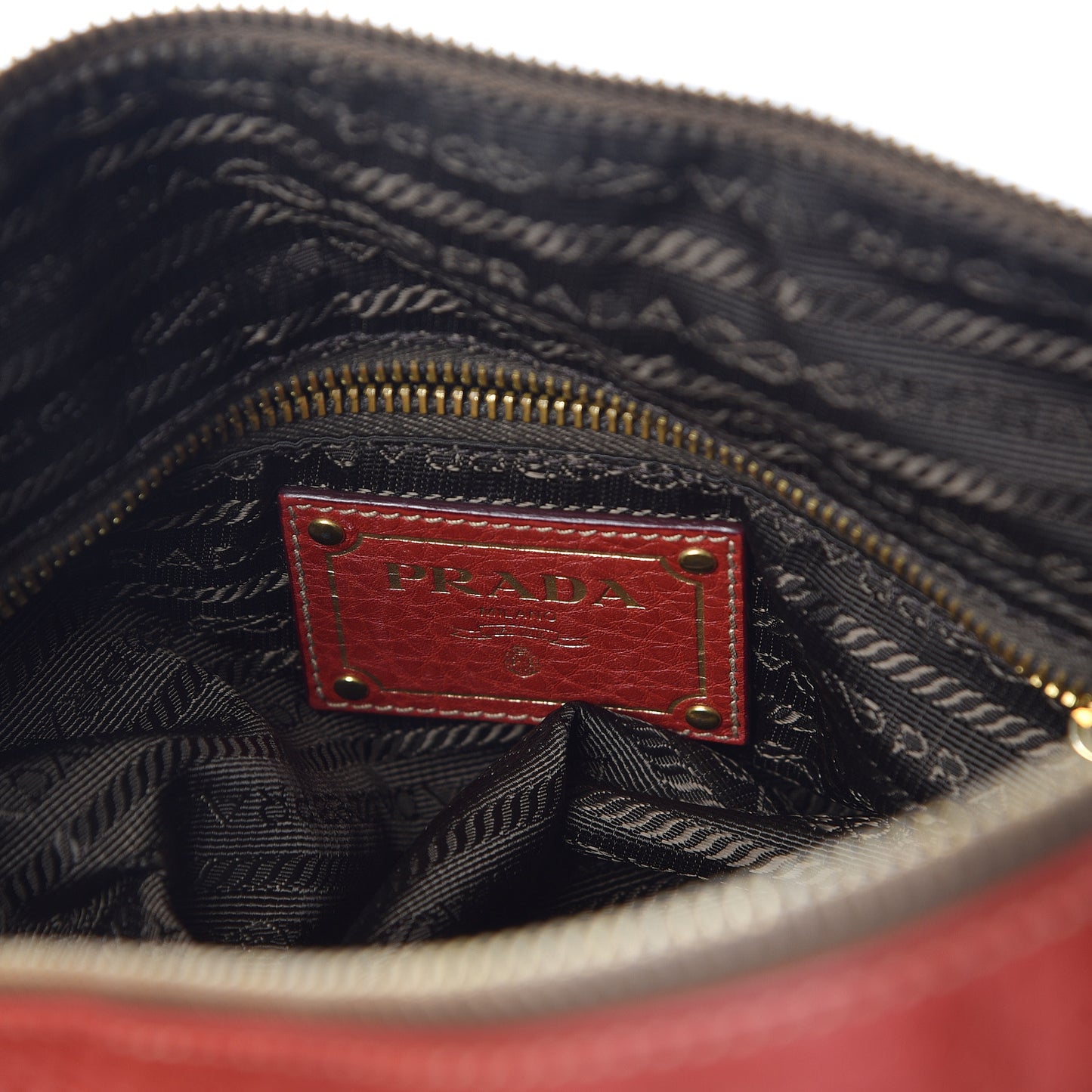 Vitello Daino Top Handle Shoulder Bag Rosso