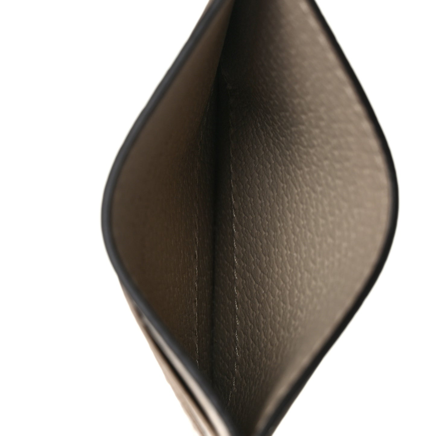 Textured Dollar Calfskin Horsebit 1955 Card Holder Beige