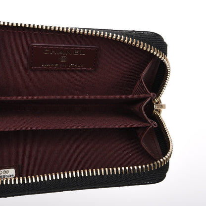 Chanel Caviar Quilted Zip Coin Purse Black 6 of 8