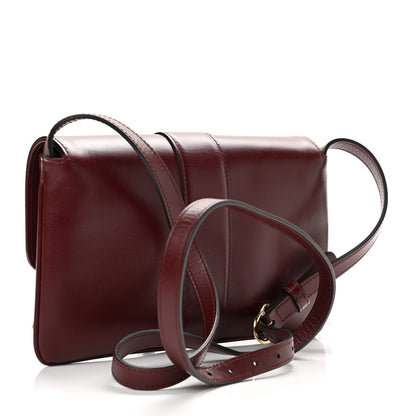 Gucci Vitello Palmellato Lux Small Arli Flap Shoulder Bag Vintage Bordeaux 3 of 11