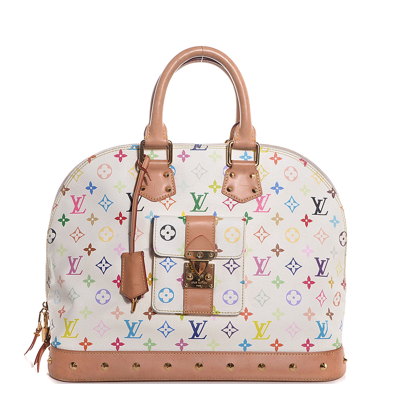 Louis Vuitton Monogram Multicolor Alma GM White 1 of 7