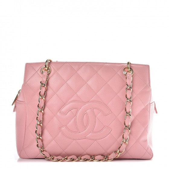 Chanel Caviar Quilted Petit Timeless Shopping Tote PTT Pink 1 of 15