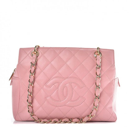 Chanel Caviar Quilted Petit Timeless Shopping Tote PTT Pink 1 of 15
