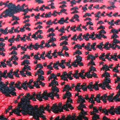 Chanel Cashmere Knit CC Scarf Navy Blue Pink 4 of 4