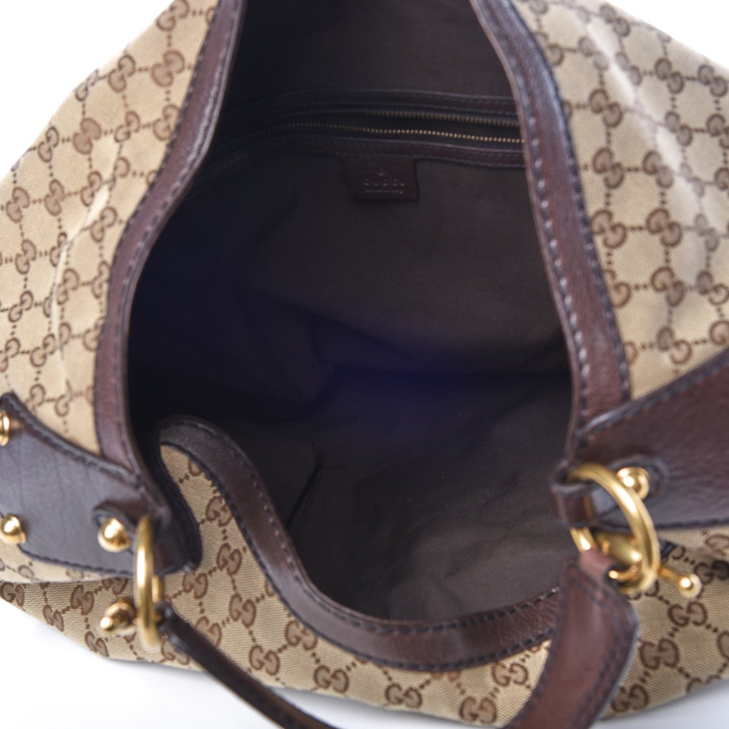 Monogram Large Jockey Hobo Dark Brown