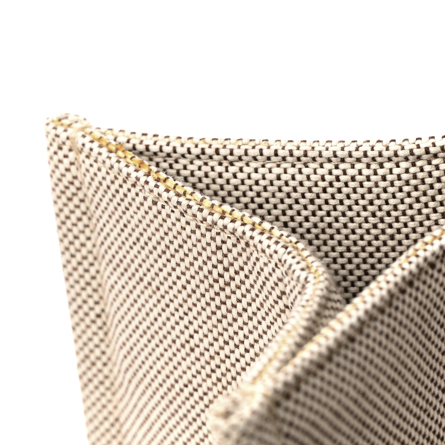 Cotton Calfskin Large Woody Ribbon Tote White Brown