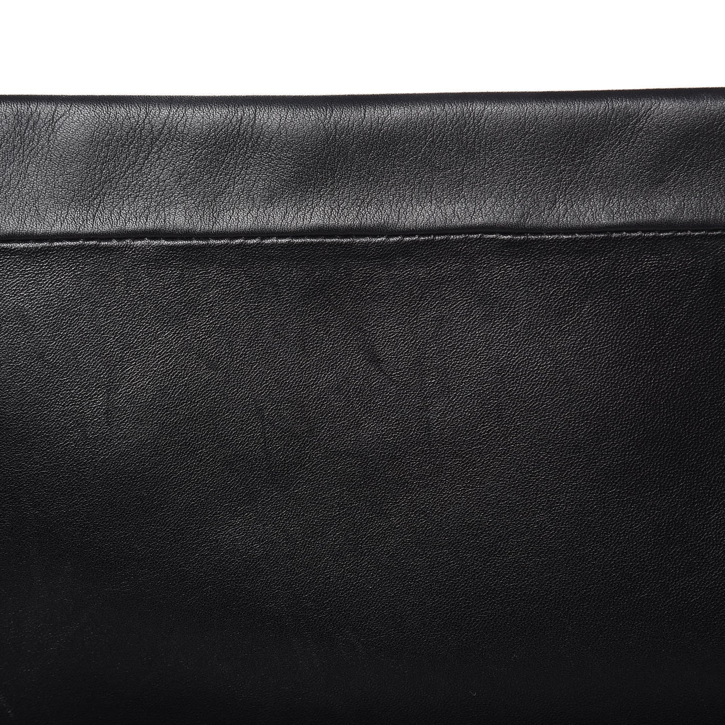 Lambskin Flap Clasp Shoulder Bag Black