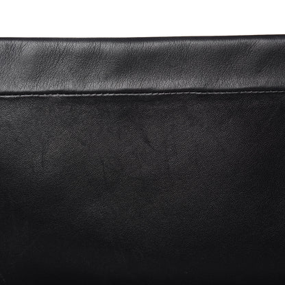 Celine Lambskin Flap Clasp Shoulder Bag Black 6 of 14