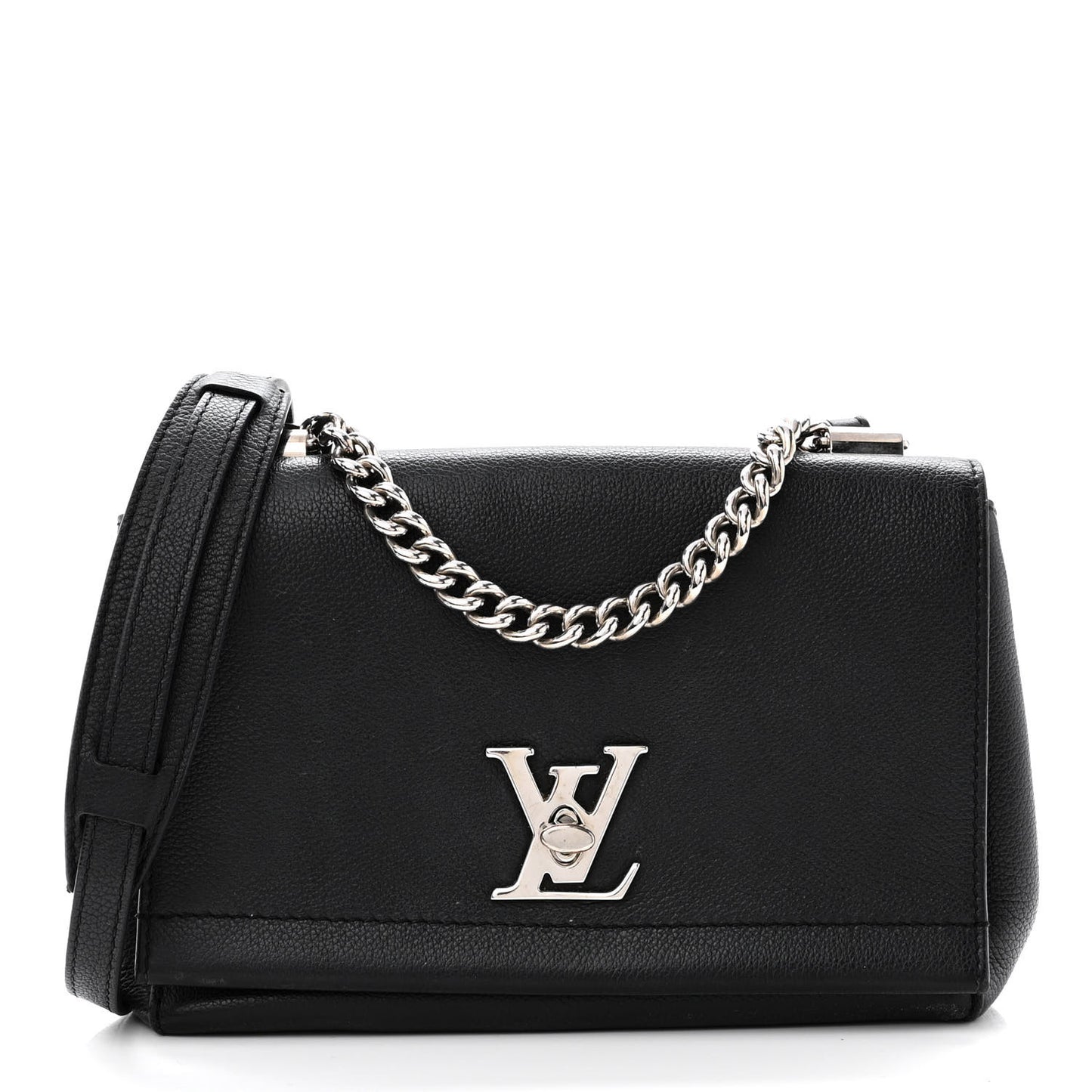 Calfskin Lockme II Chain Bag BB Black