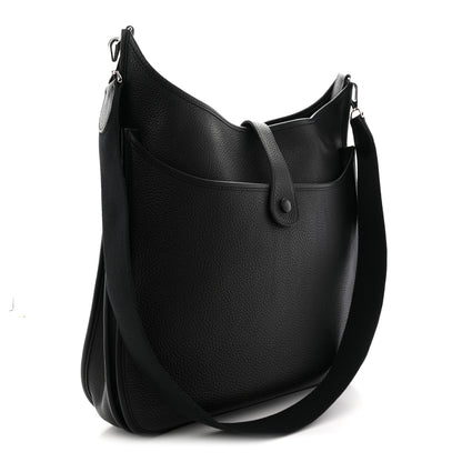 Hermes Taurillon Clemence Evelyne II TGM Black 3 of 10