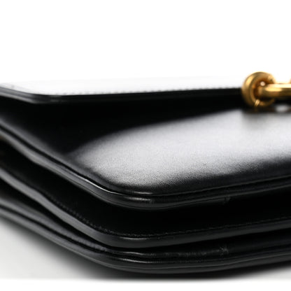 Saint Laurent Smooth Calfskin Le Maillon Satchel Black 9 of 12