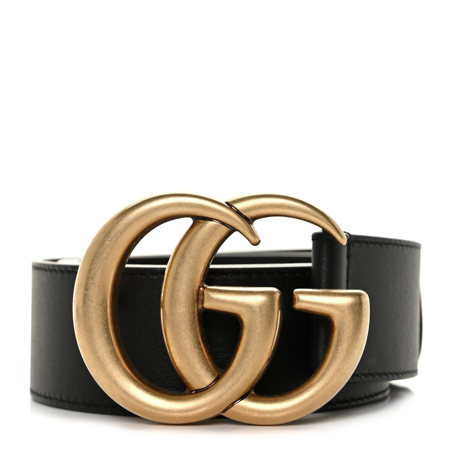 Gucci Calfskin Double G 40mm Belt 80 32 Black 1 of 4
